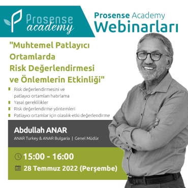 Muhtemel Patlayıcı Ortamlarda Risk Değerlendirmesi ve Önlemlerin Etkinliği - Webinar