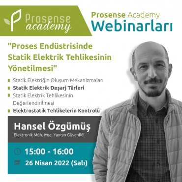 Proses Endüstrisinde Statik Elektrik Tehlikesinin Yönetilmesi - Webinar