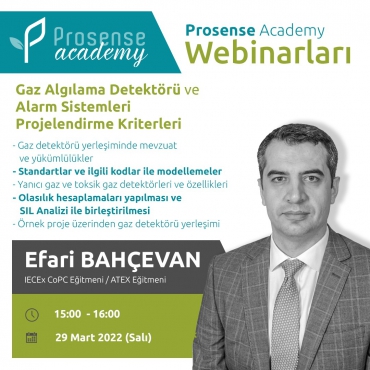 Gaz Algılama Detektörü ve Alarm Sistemleri Projelendirme Kriterleri - Webinar