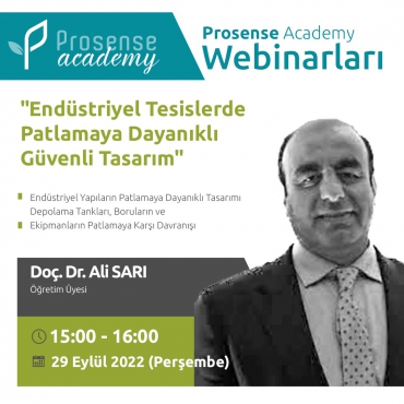 Endüstriyel Tesislerde Patlamaya Dayanıklı Güvenli Tasarım - Webinar