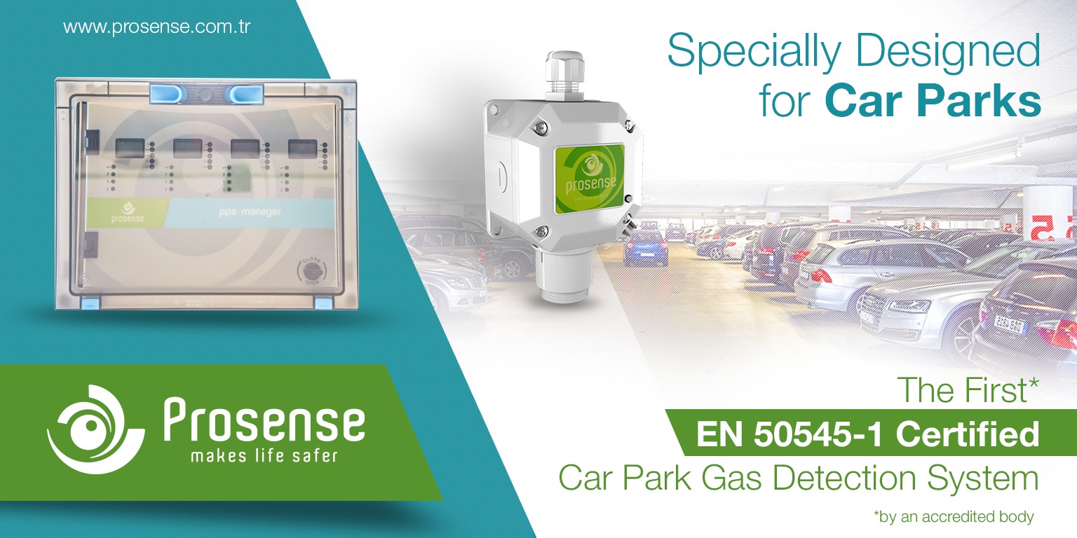 EN 50545-1 Sertifikalı Otopark Gaz Algılama