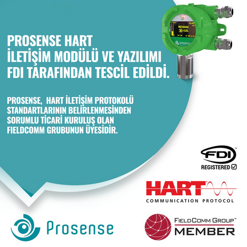 Prosense HART iletişim modülü ve yazılımı  FDI tarafından tescil edildi.